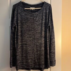 Lou & Grey Long Sleeve Navy/White Pullover